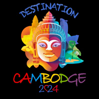 Logo de "Destination Cambodge 2024"