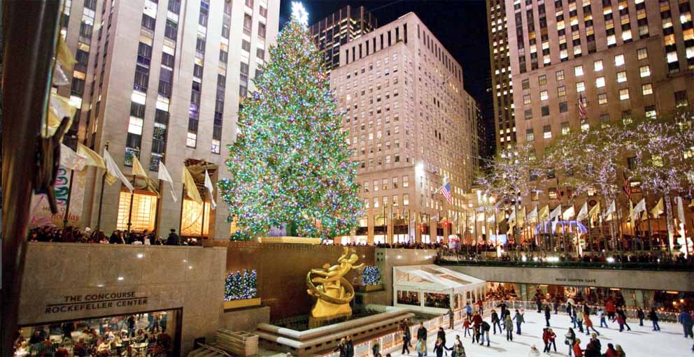 Le célèbre sapin du Rockefeller Center de New York - © VisitTheUSA